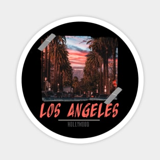 los angeles tape photography Magnet